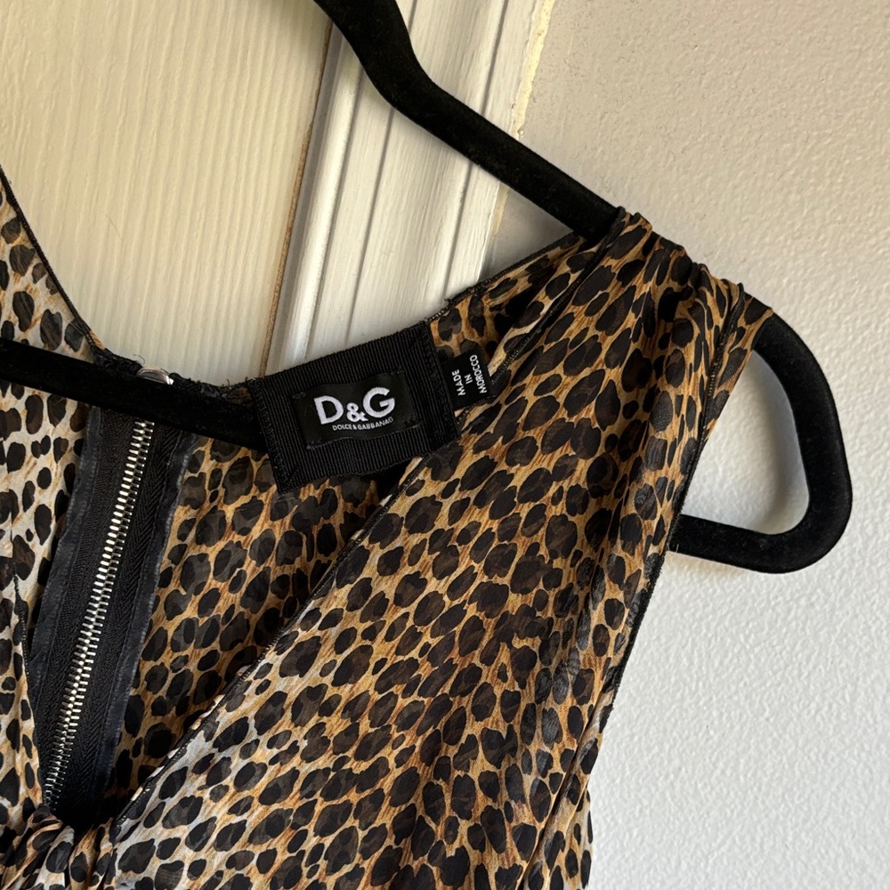 D&G Brown Leopard Print shirt